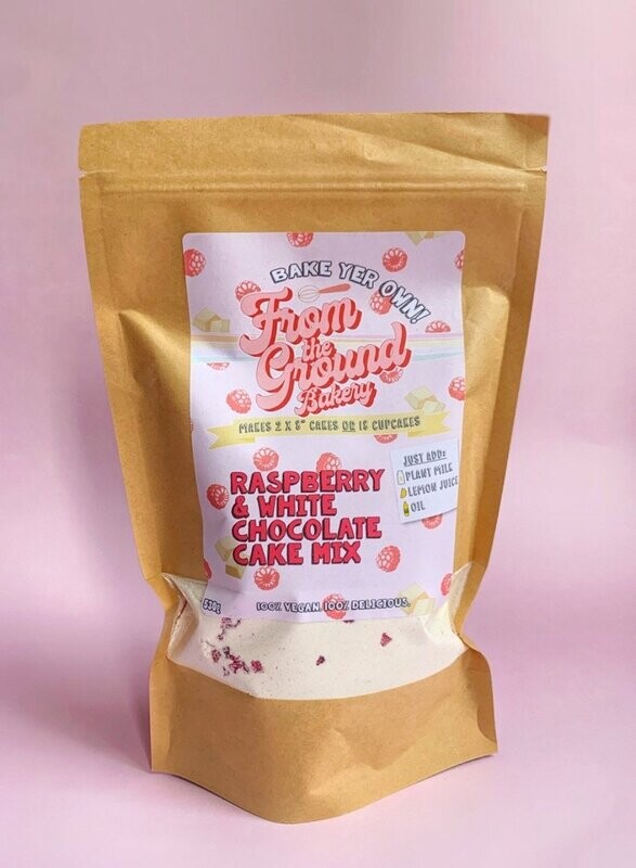 RASPBERRY & WHITE CHOC CAKE MIX