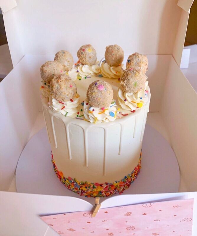 COOKIE DOUGH TRUFFLE CAKE