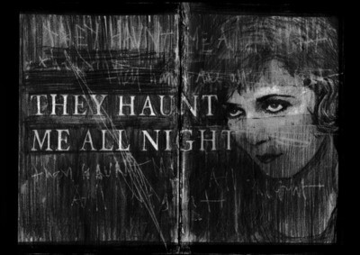 They haunt me all night / Risographie de Jean-Luc Navette