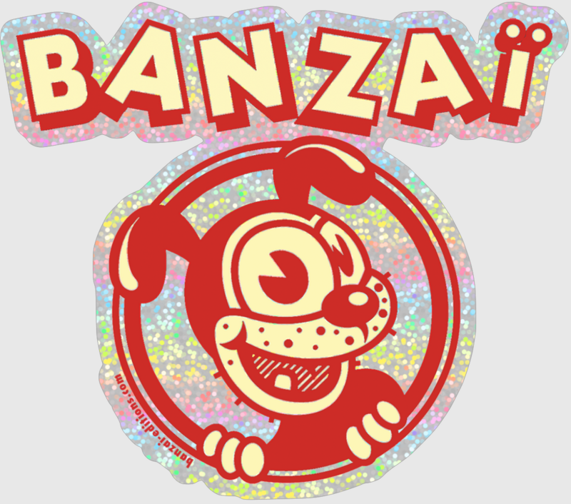 Sticker BANZAI / LOGO / Effet Glitter