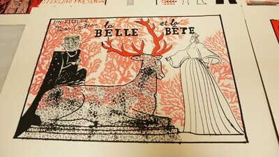 LA BELLE ET LA BÊTE / Risographie John BROADLEY