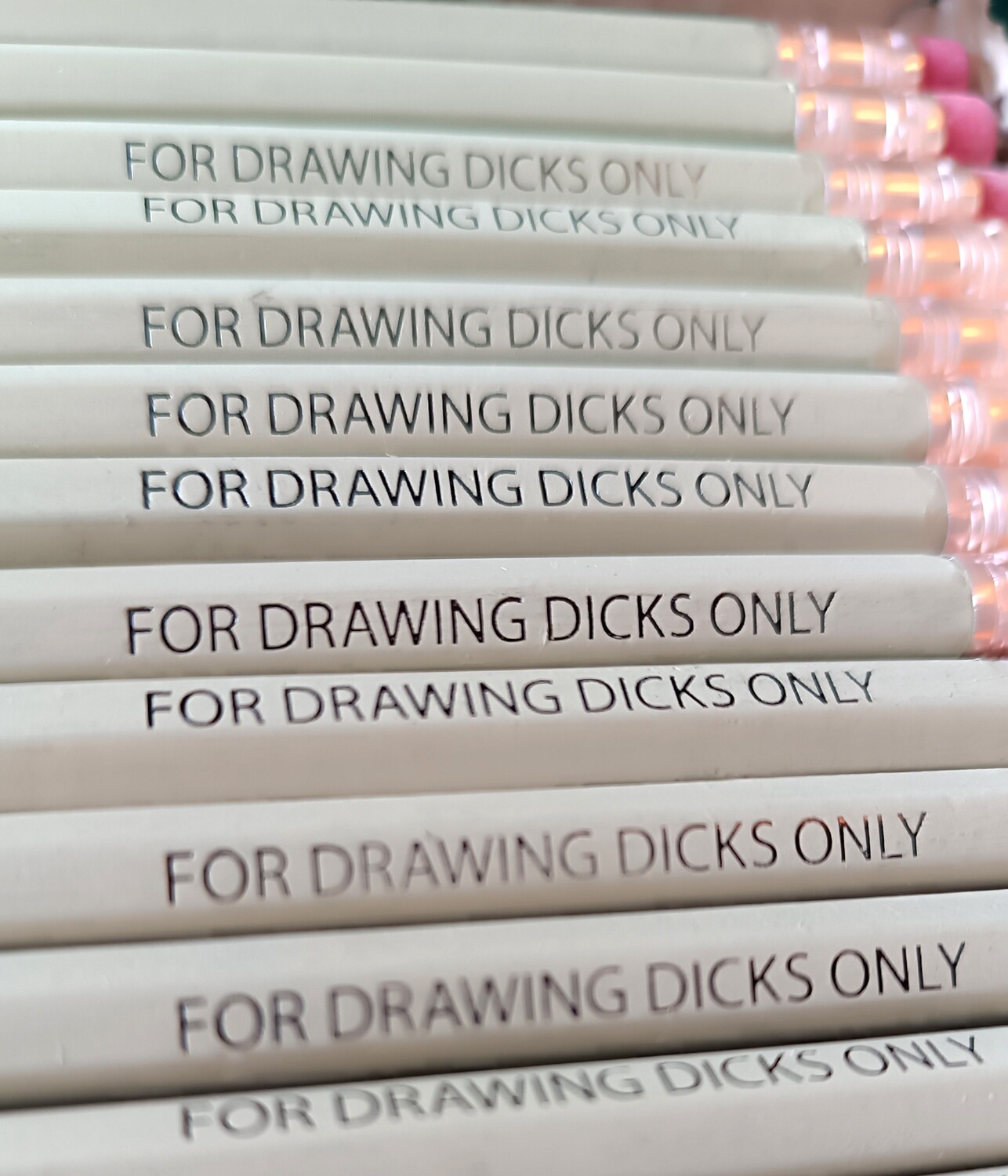 Crayon FOR DRAWING DICKS ONLY / CREAM avec Gomme