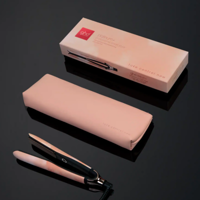 GHD PLATINUM+ HAIR STRAIGHTENER IN PINK PEACH GHD PLATINUM+ HAIR STRAIGHTENER IN PINK PEACH