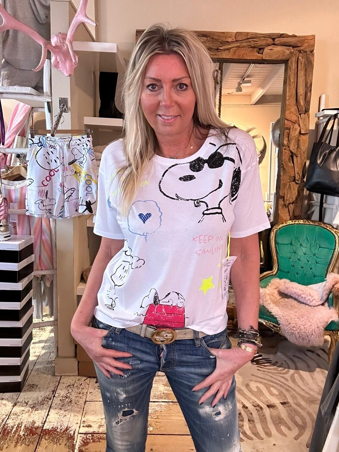 Frogbox  goes Princess T-shirt Peanuts Print