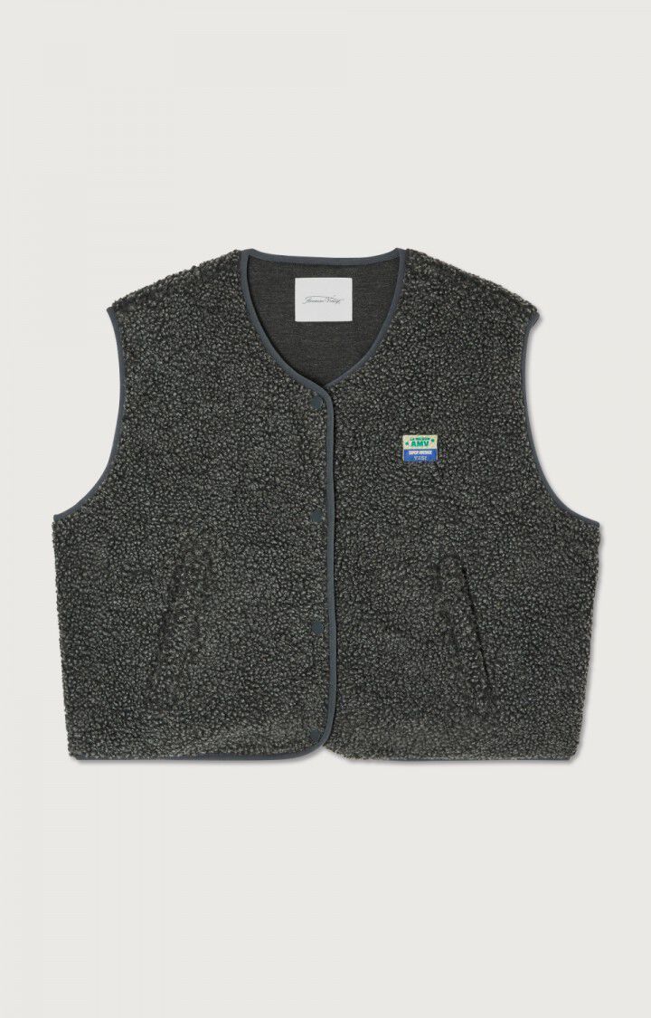 American Vintage Gilet Ample  Antraciet