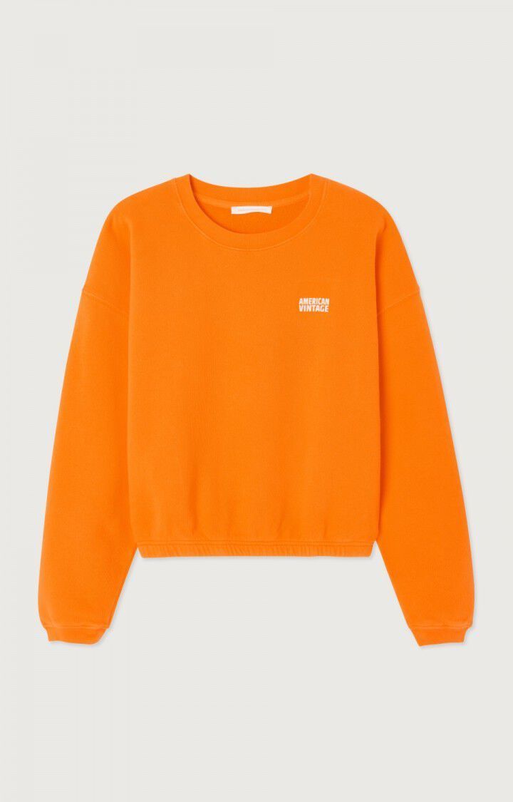 American Vintage Sweat Izubird Fluo Orange