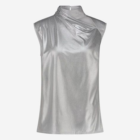 Jane Lushka Naomi Silver Foil Top