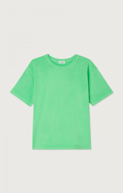 American Vintage T-Shirt Fizvalley Fluo Green