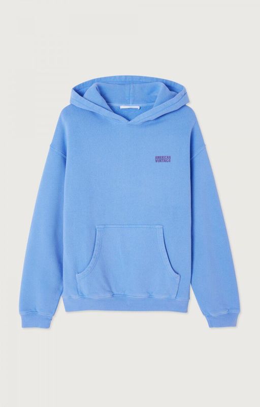 American Vintage Sweat Hoodie Izubird Celeste Vintage