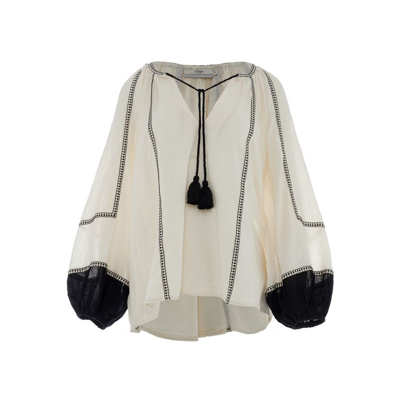 Devotion Blouse Gaze Black/Off White