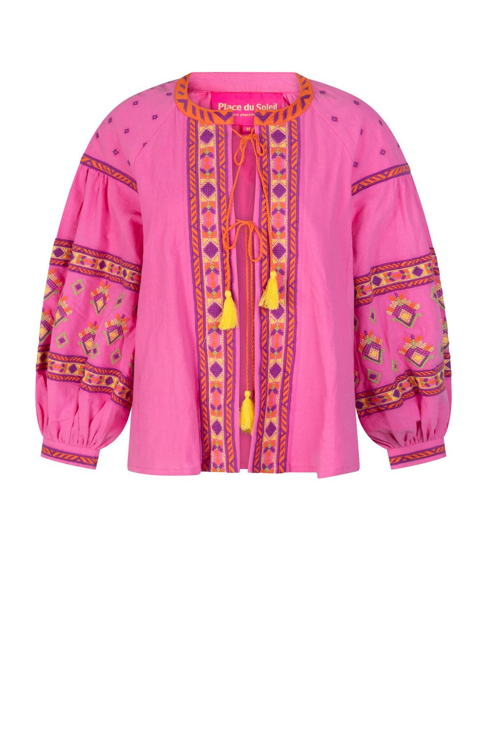 Place Du Soleil Pink Embr Jacket