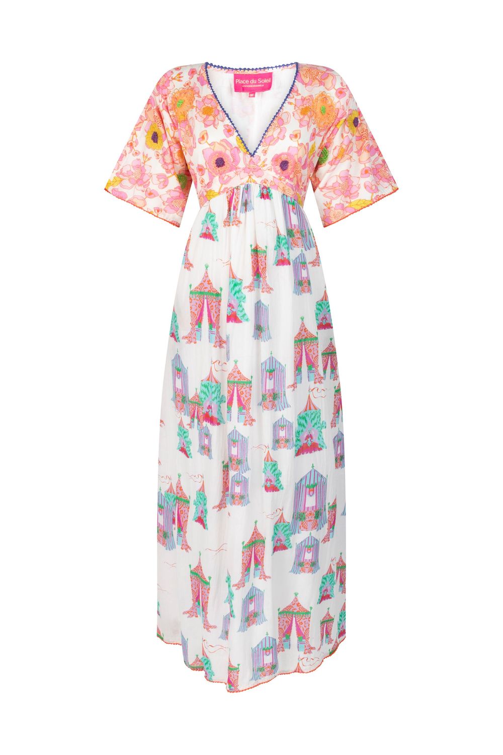 Place Du Soleil Tea Tents Mix Long Dress