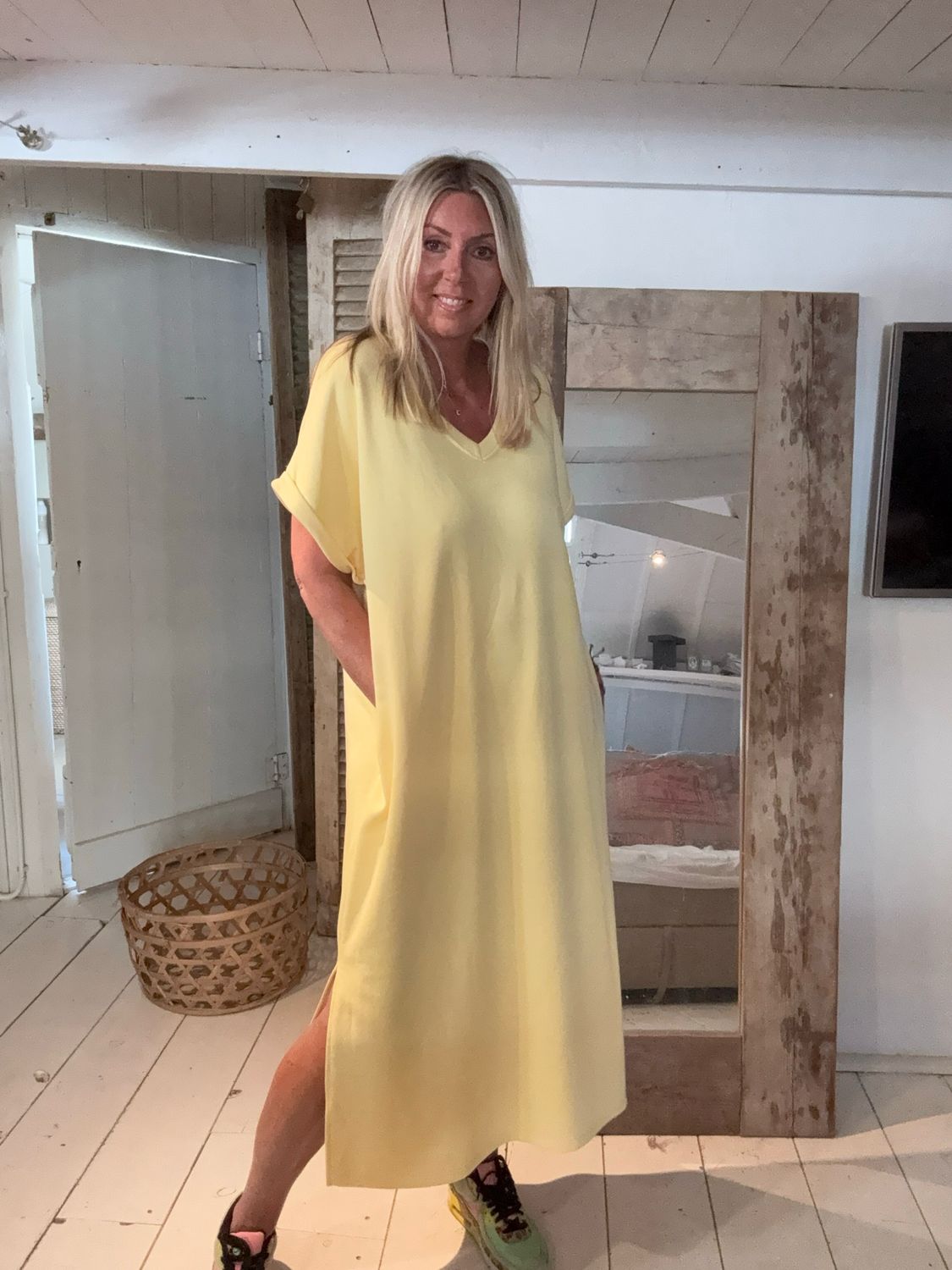 Jogging dress geel