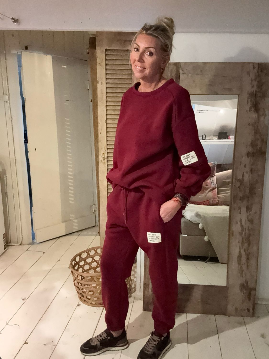 Joggingset Bobby bordeaux