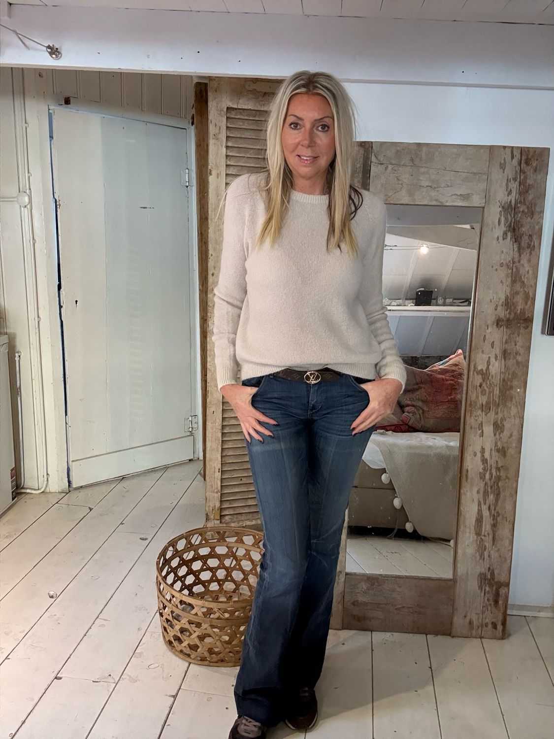 Alpaca trui beige Peggy