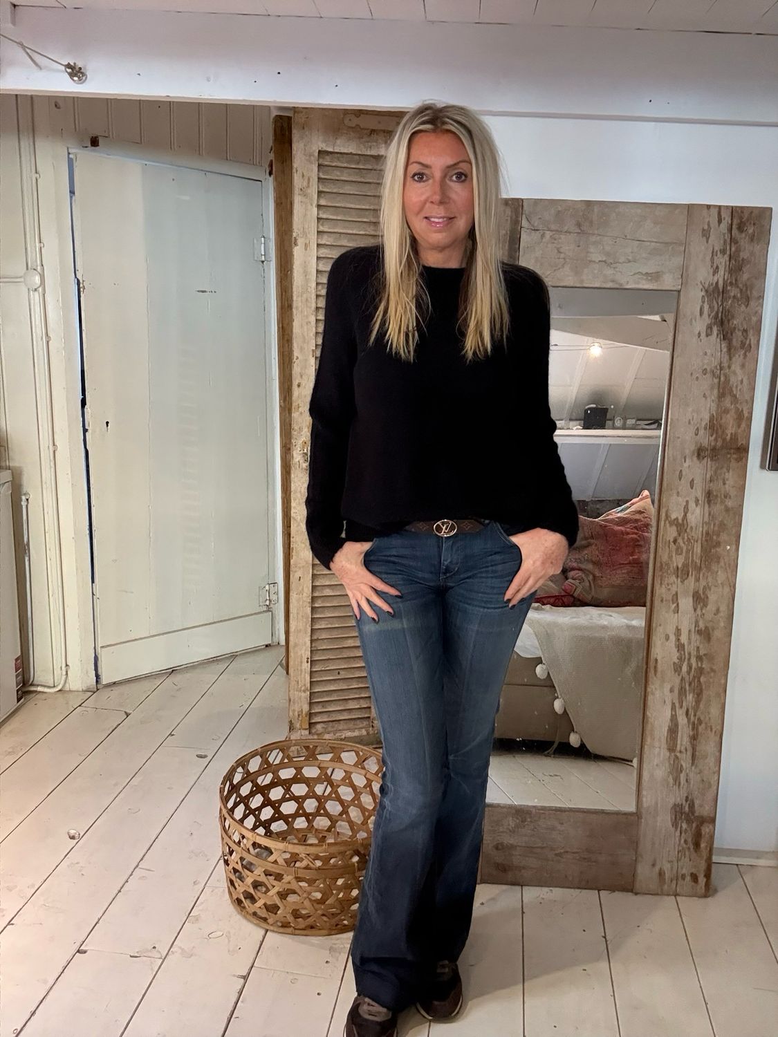 Alpaca trui zwart Peggy