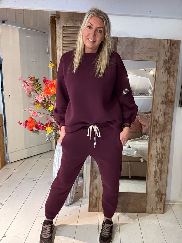 Joggingset Bina bordeaux