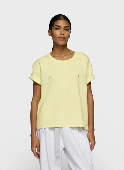 10 Days Thick Cotton Tee Logo Pastel Yellow
