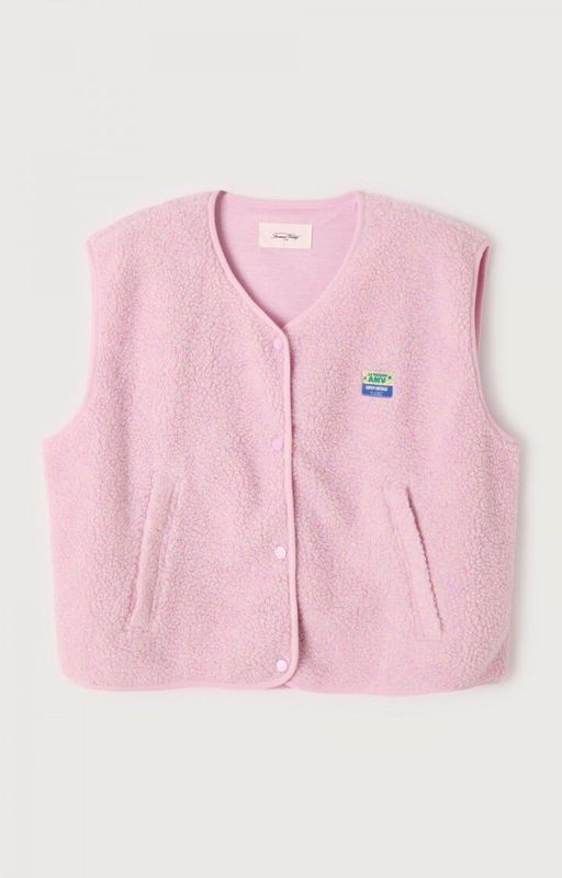 American Vintage Gilet Hoktown Roze