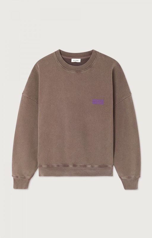 American Vintage Sweater Plizzy Brown