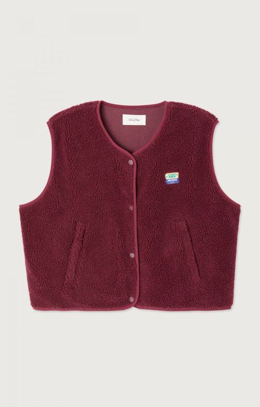 American Vintage Gilet Hoktown Bordeaux