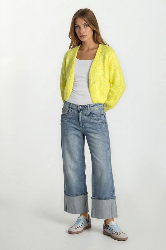Daan Vest Mohair Yellow
