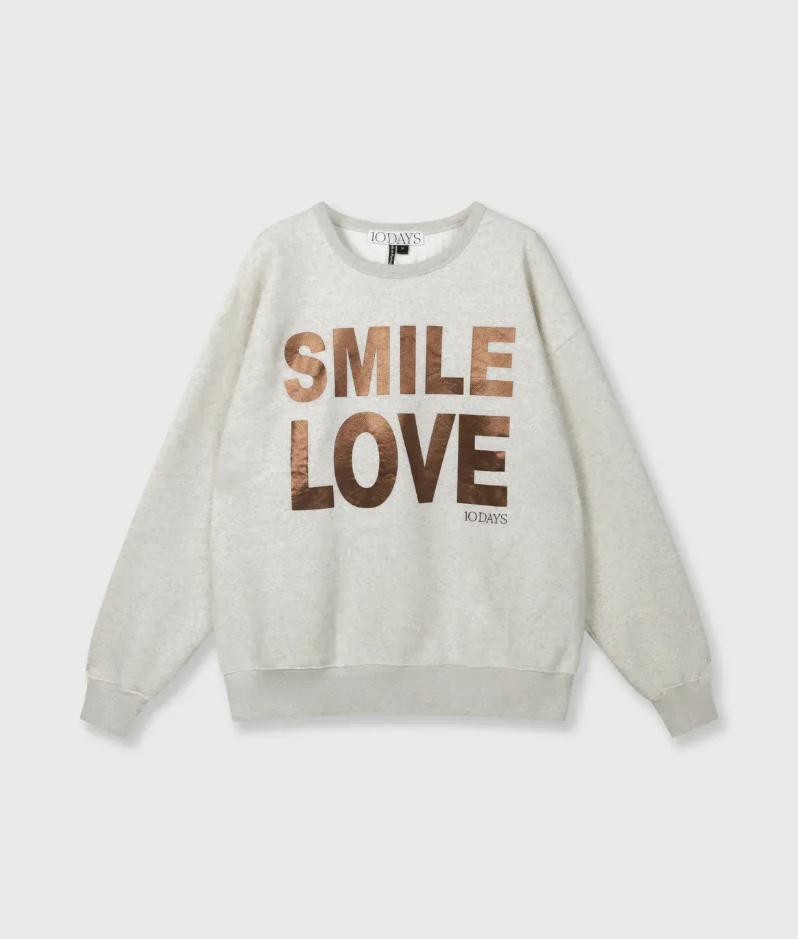 10 Days Statement Sweater Smile Love
