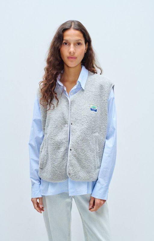 American Vintage Gilet Hoktown Light Grey