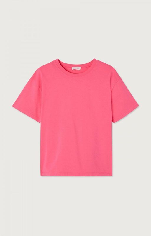 American Vintage T-shirt Fizvalley Rose Fluo