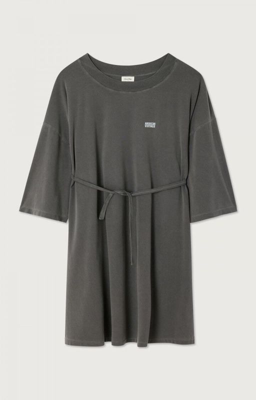 American Vintage T-shirt Dress Pymaz Carbone