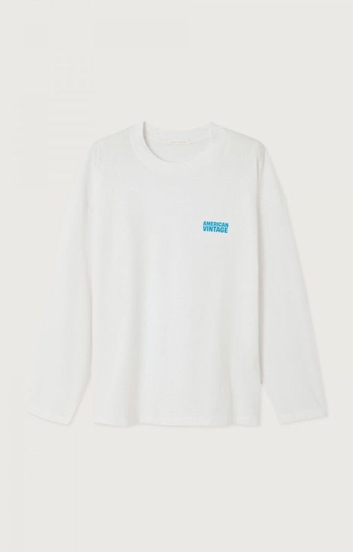 American Vintage T-shirt lm Gixy Blanc