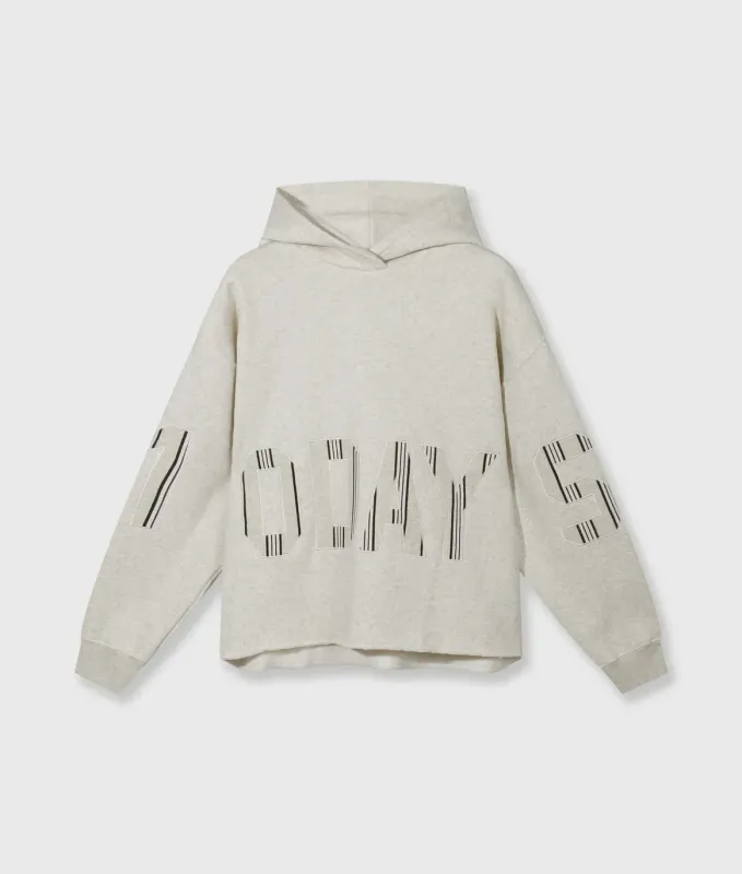 10 Days Statement Hoodie Soft White