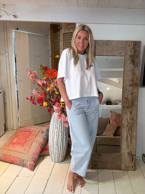 Barrel studs Nel babyblue