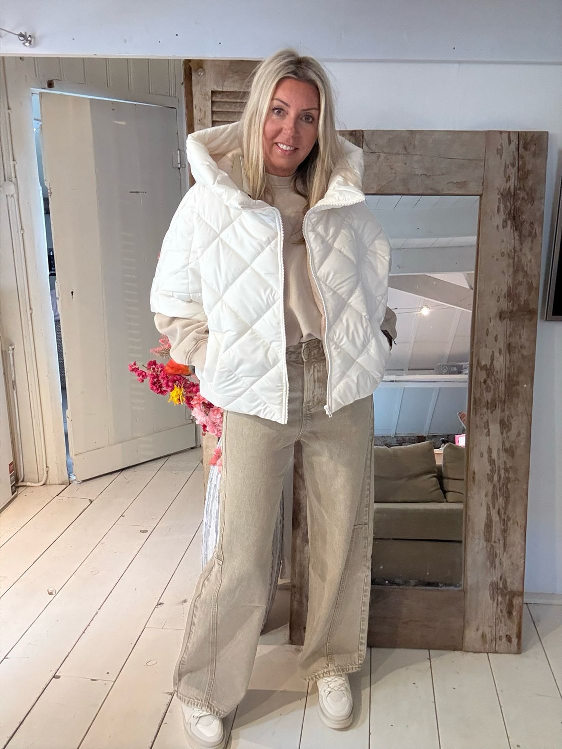 Bodywarmer Ella Kalkwit one size