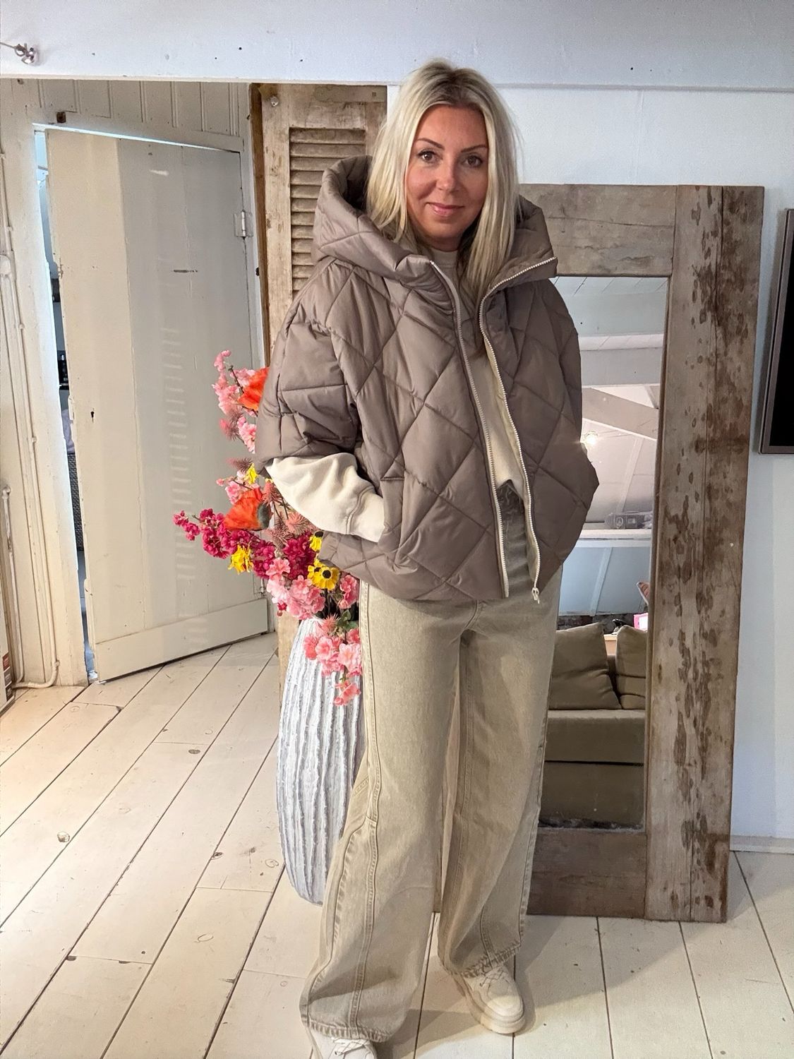 Bodywarmer Ella Taupe one Size