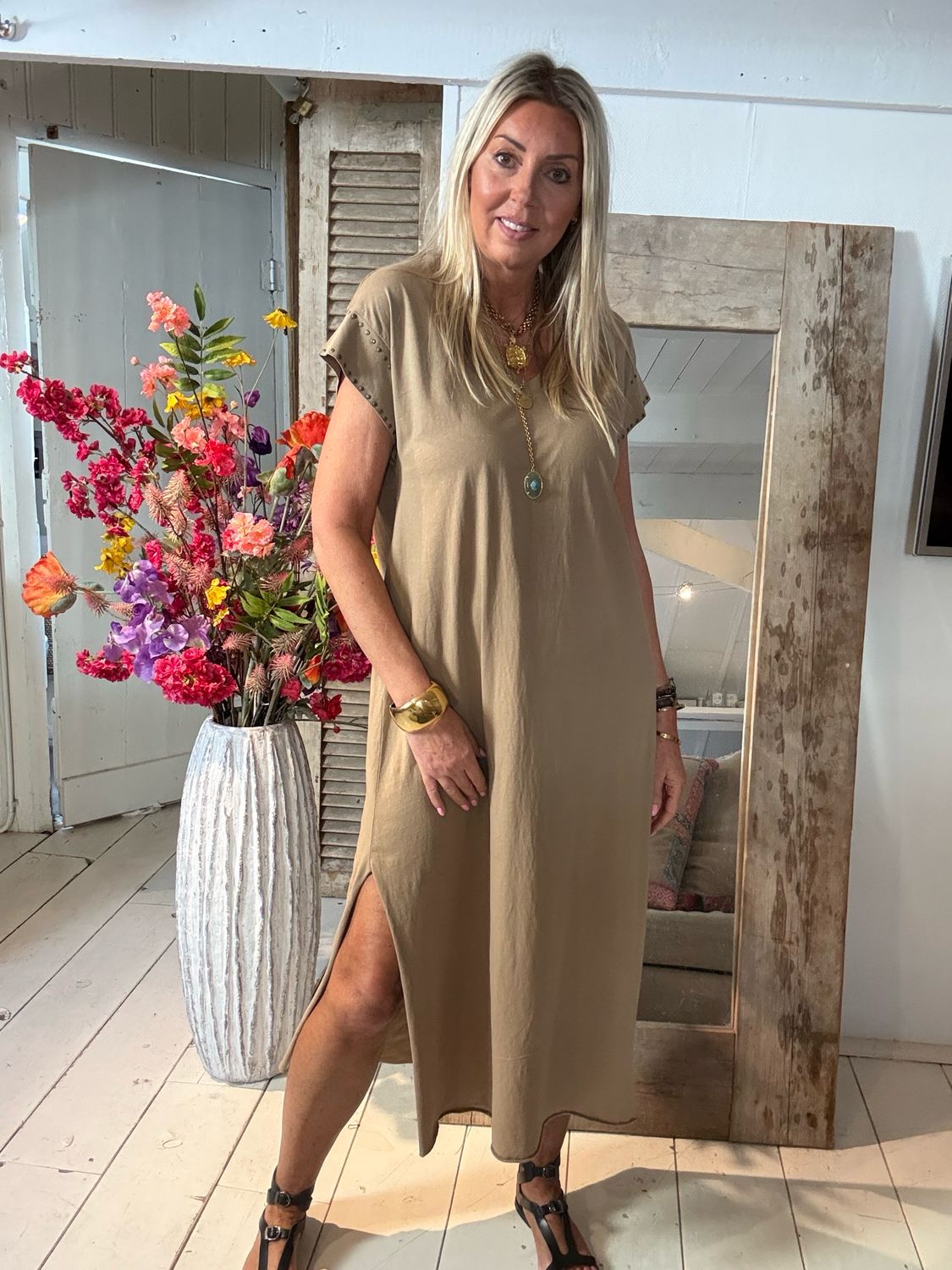 Jurk Mary one size Camel