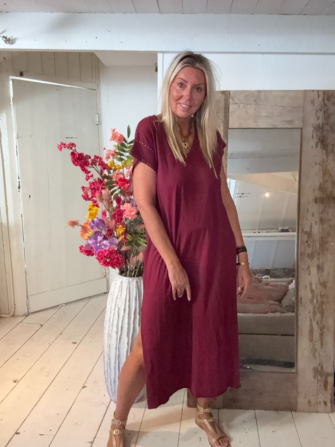 Jurk Mary one size bordeaux