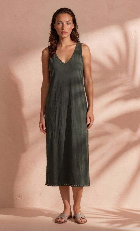 Dress Juul studs groen