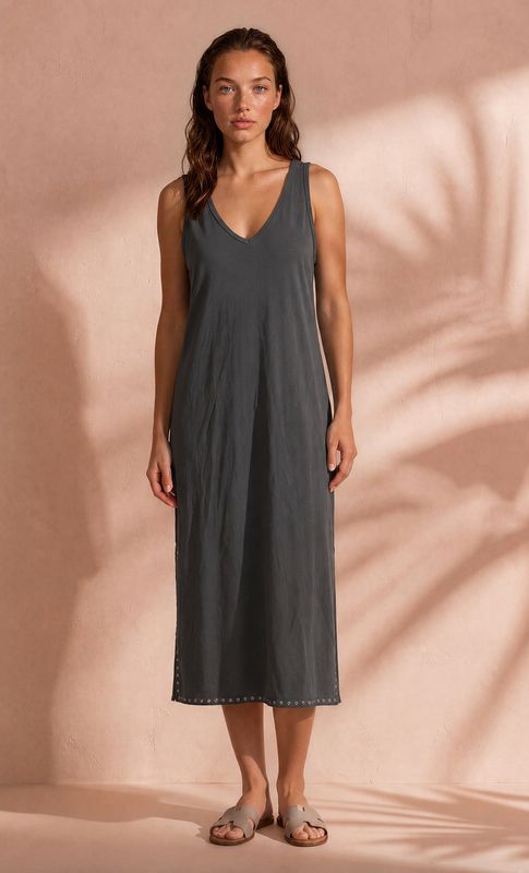 Dress Juul studs antraciet grijs