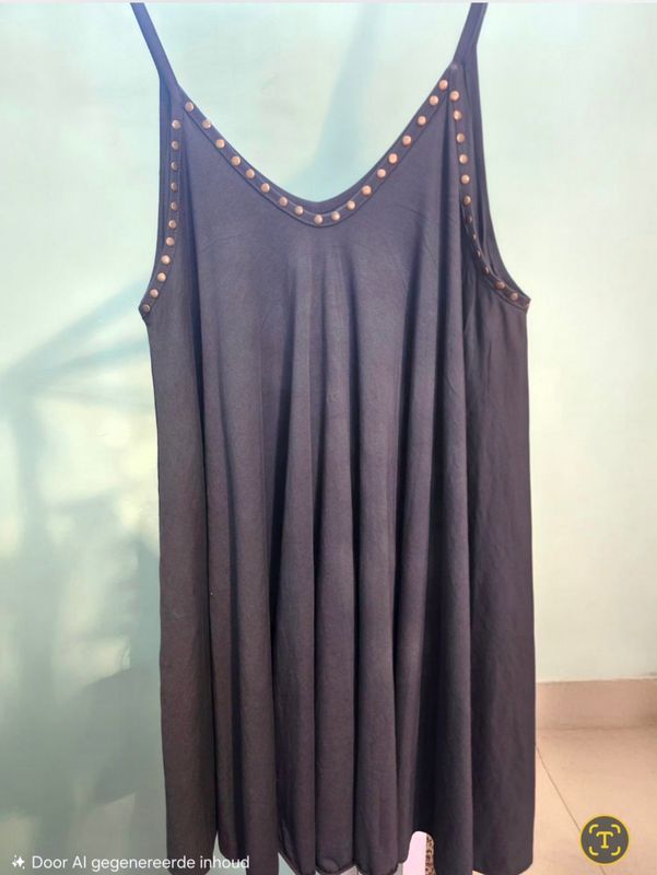 Jurk mini studs antraciet