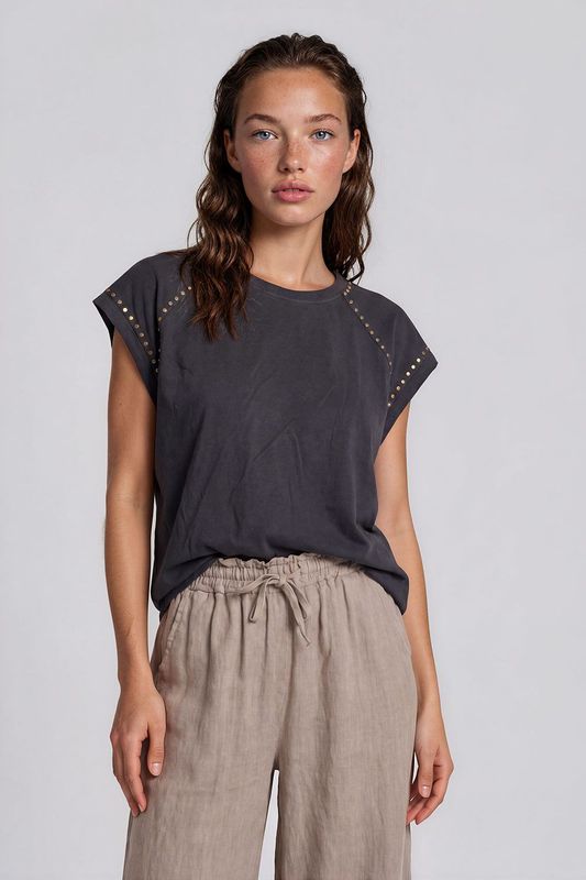 Top Studs Zwart