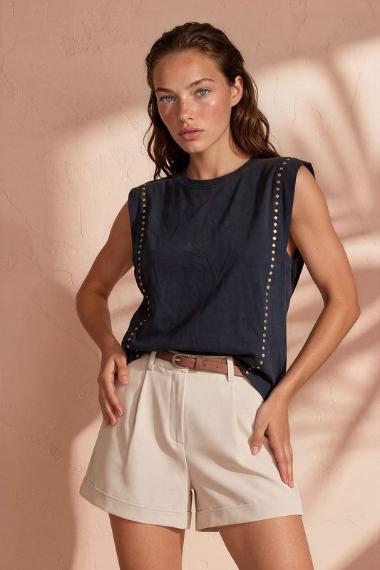 Top studs zwart