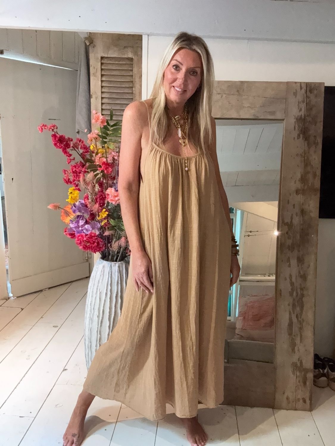 Dress Dominique camel