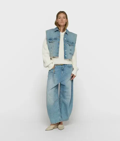 10 DAYS Wide Tapered Denim Pants