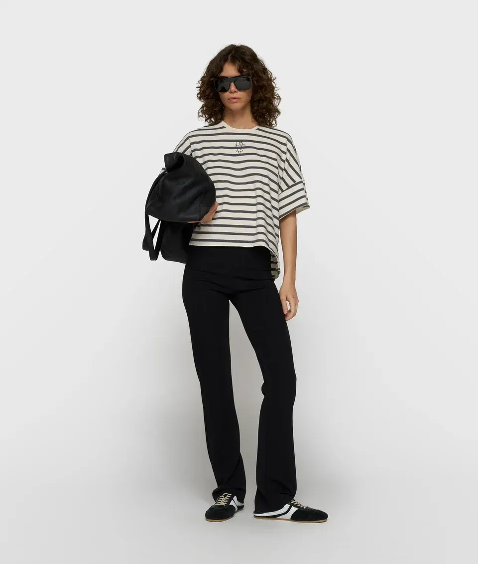 10 DAYS Flare Punto Pants Black 10 DAYS Flare Punto Pants Black
