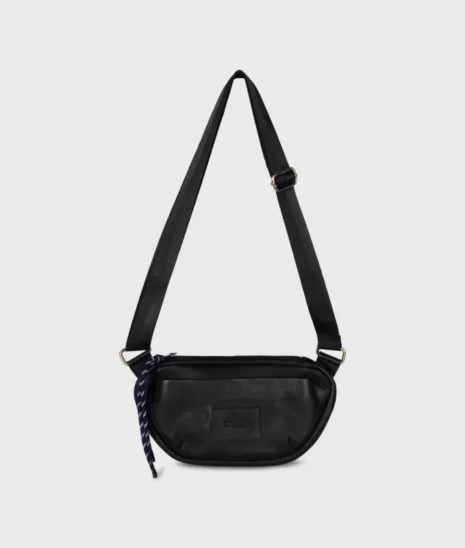 10 DAYS Leather Fanny Bag Black