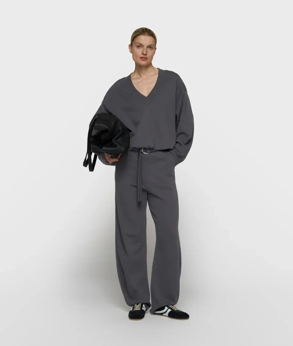 10 DAYS Banana Pants Fleece Steel Blue