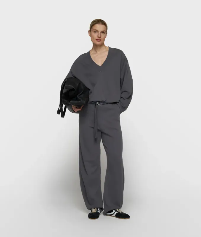 10 DAYS Banana Pants Fleece Steel Blue