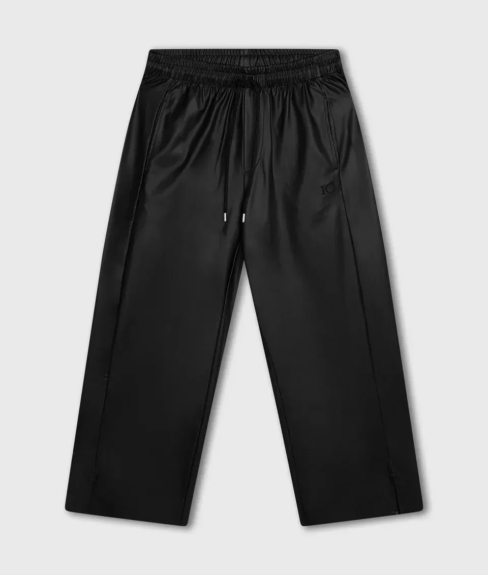 10 DAYS Wide Leg PU Pants Black 10 DAYS Wide Leg PU Pants Black