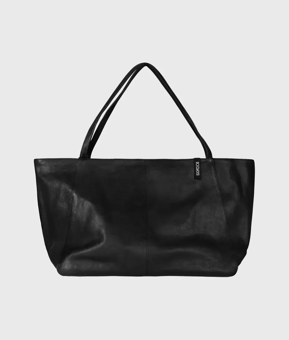 10 DAYS Leather Shopper Black 10 DAYS Leather Shopper Black